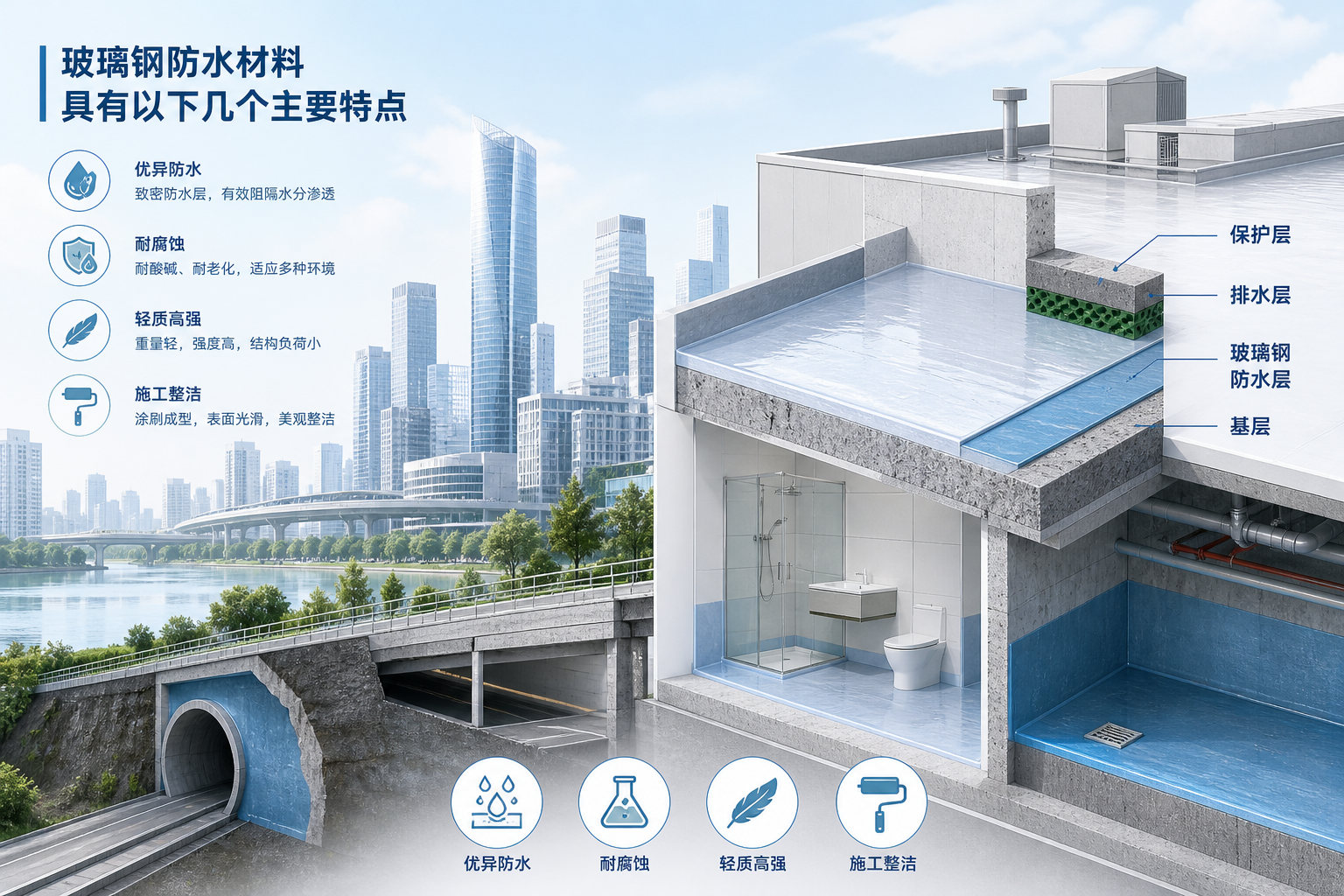 2023年玻璃钢防水材料市场趋势分析,关注 濮阳 发展